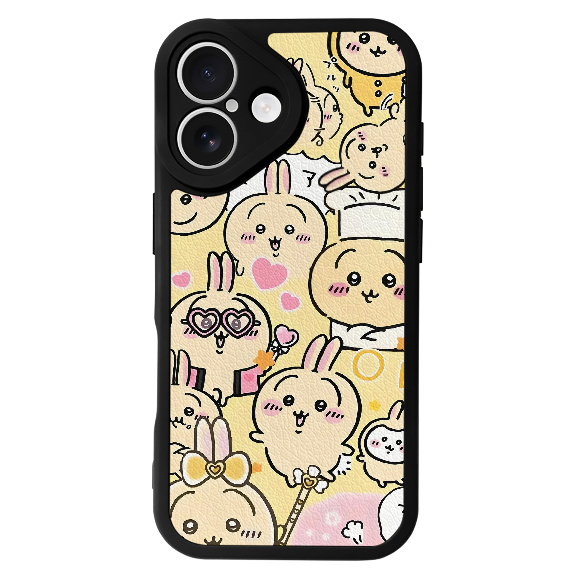 （画像用） ちいかわ Chii-kawa 【iPhone 16シリーズ対応】シリコンスマホケース（レザー調） 材質：シリコン